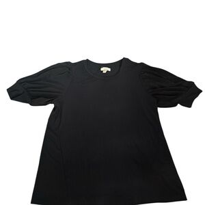 Cupio Black Short Sleeve Top